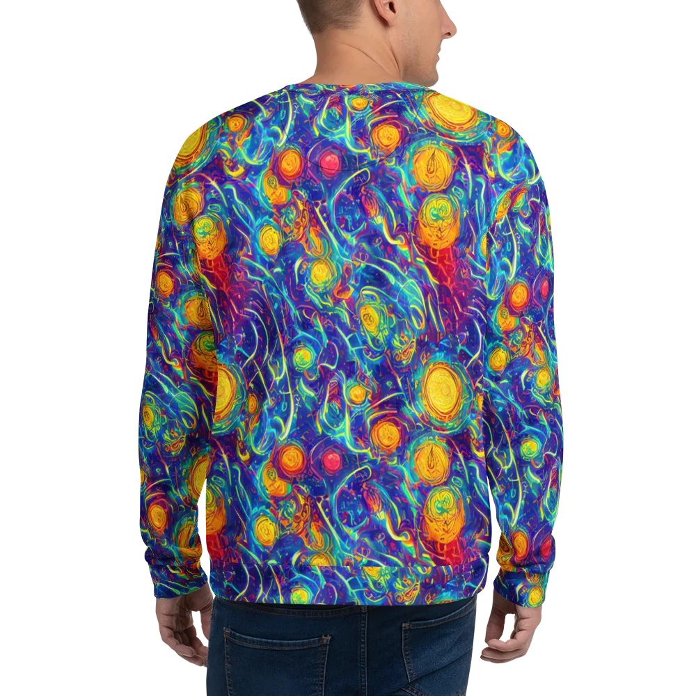 Cosmic Marigold on Sweatshirt — Back