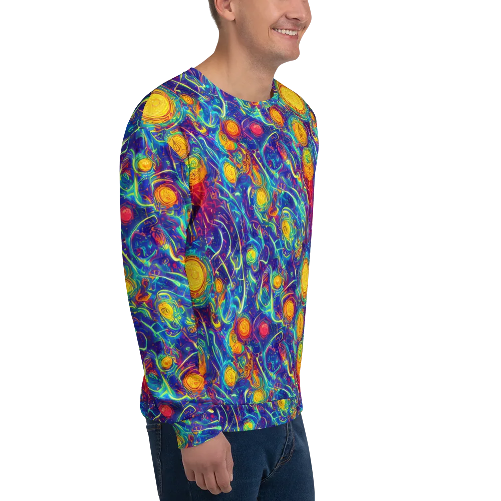 Cosmic Marigold on Sweatshirt — Right Front