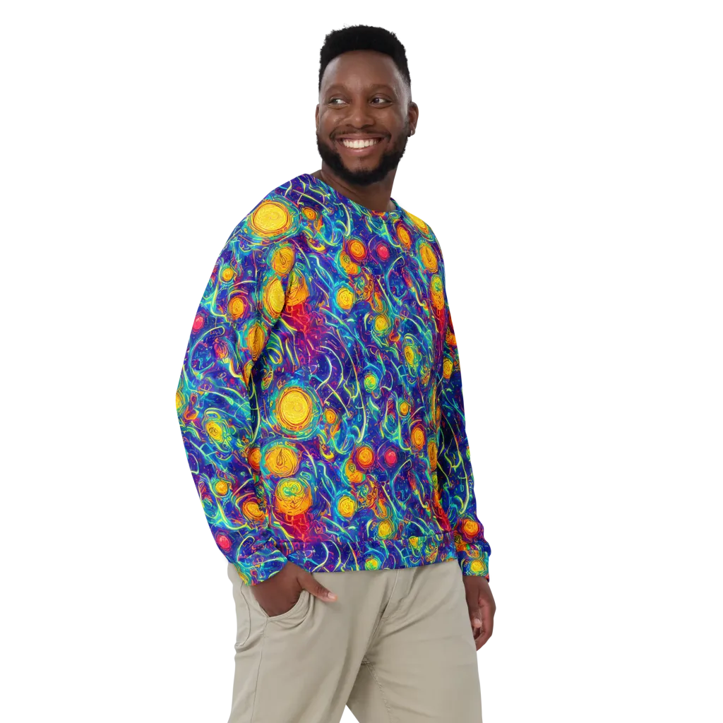 Cosmic Marigold on Sweatshirt — Front