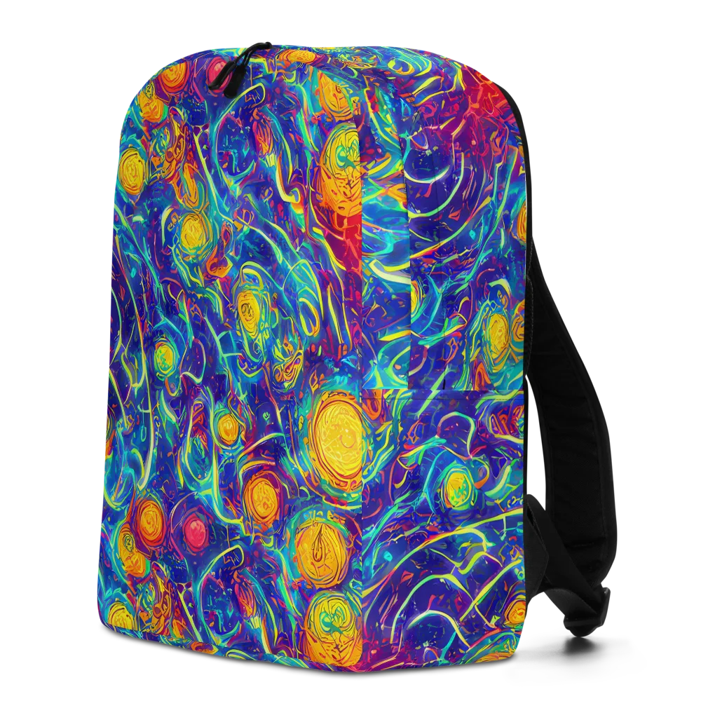 Cosmic Marigold on Minimalist Backpack — Left