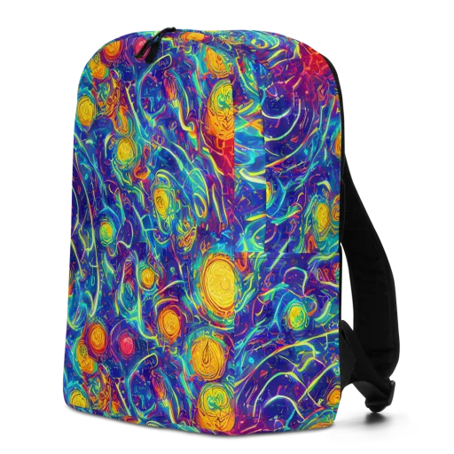Cosmic Marigold on a Minimalist Backpack