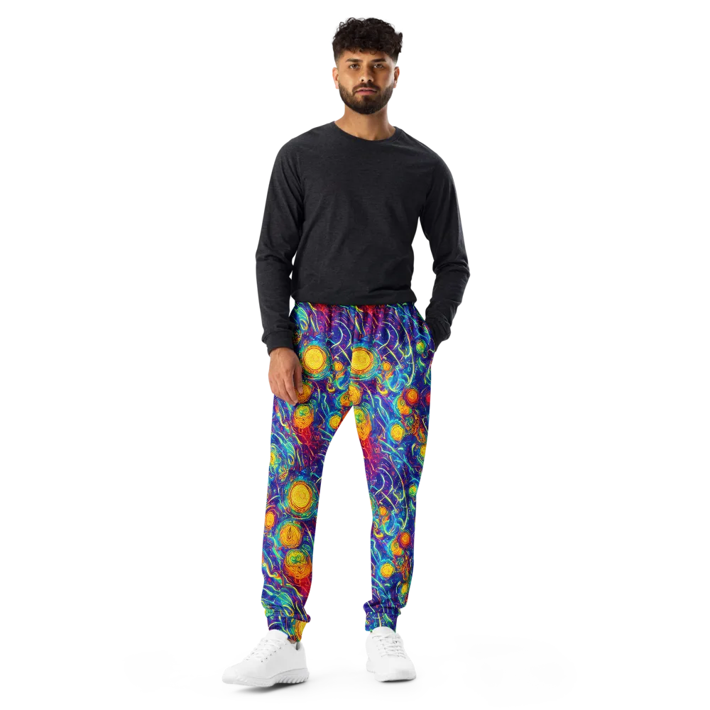 Cosmic Marigold on Men's Joggers — Front