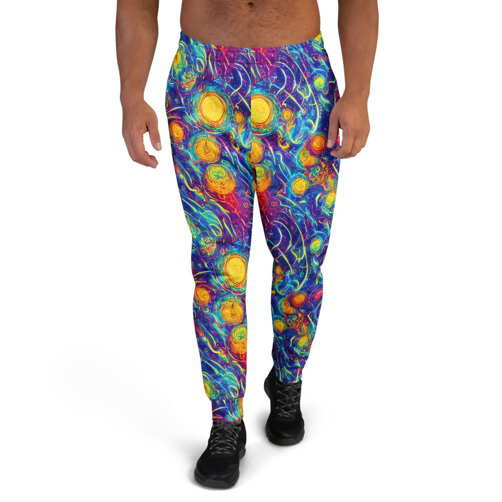 Cosmic Marigold on Men's Joggers — Front