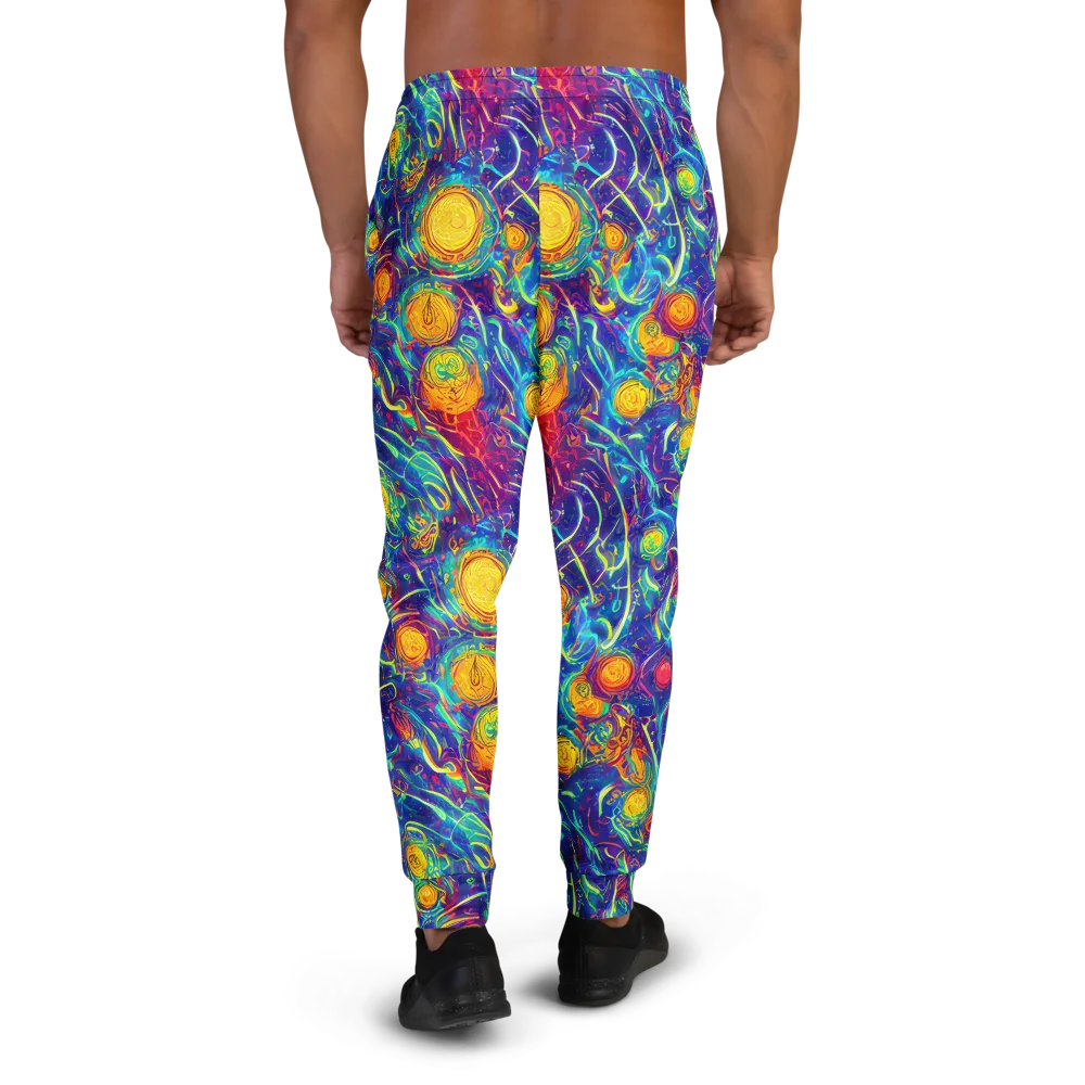 Cosmic Marigold on Men's Joggers — Back
