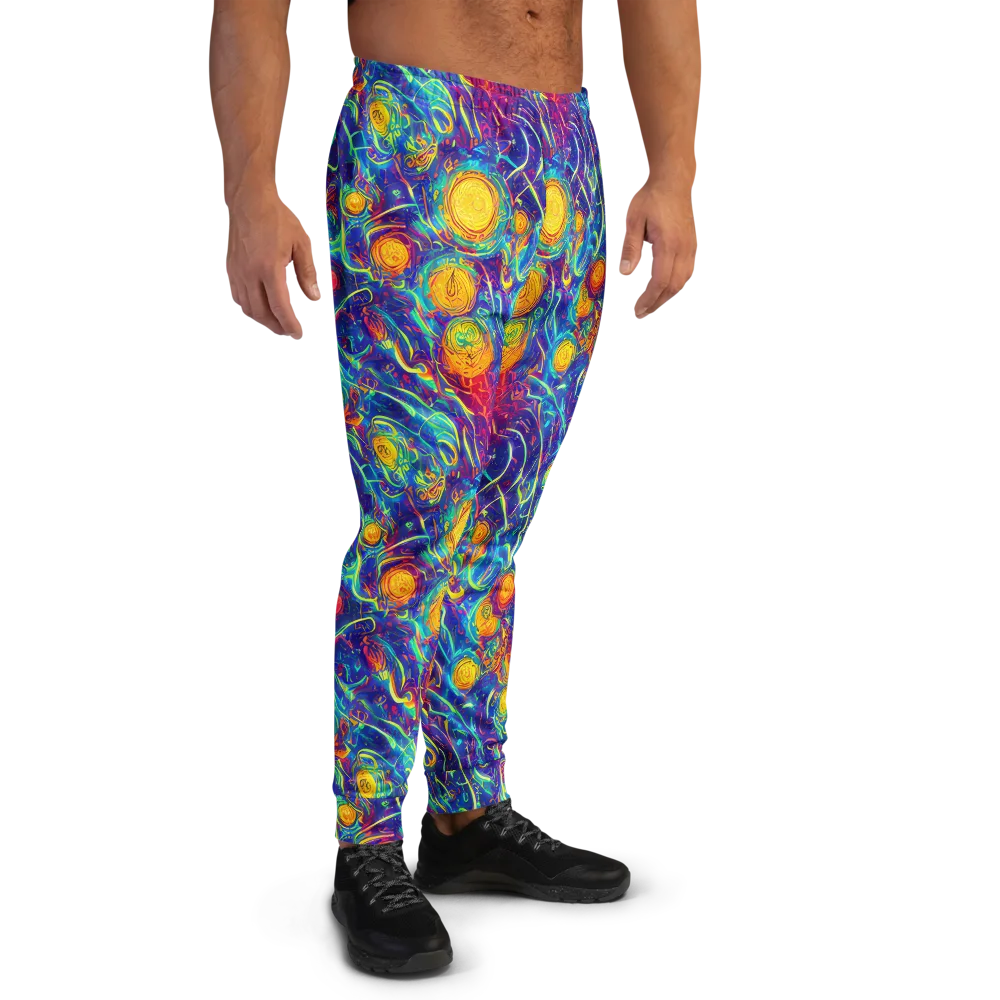 Cosmic Marigold on Men's Joggers — Right