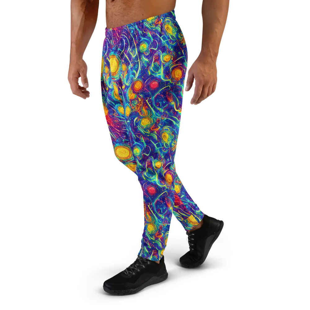 Cosmic Marigold on Men's Joggers — Left