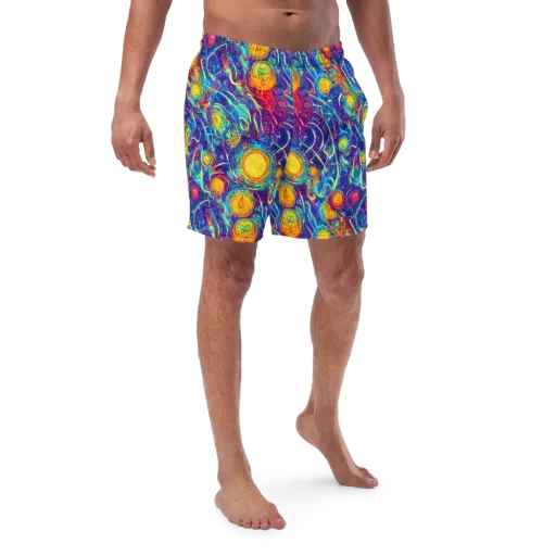 Cosmic Marigold on a Swim Trunks