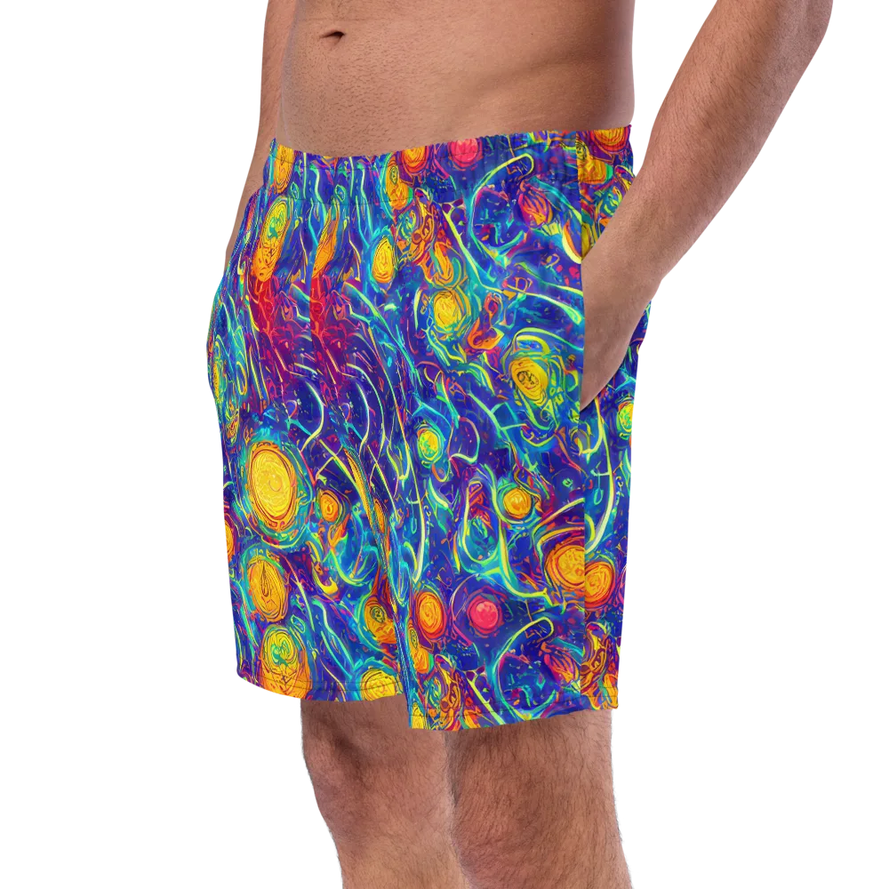 Cosmic Marigold on Swim Trunks — Left Front
