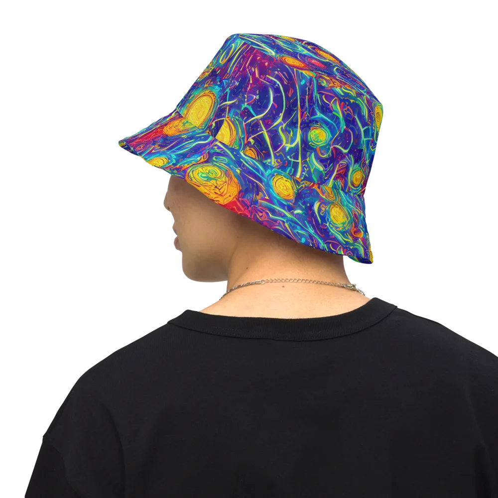 Cosmic Marigold on Reversible Bucket Hat — Back Inside