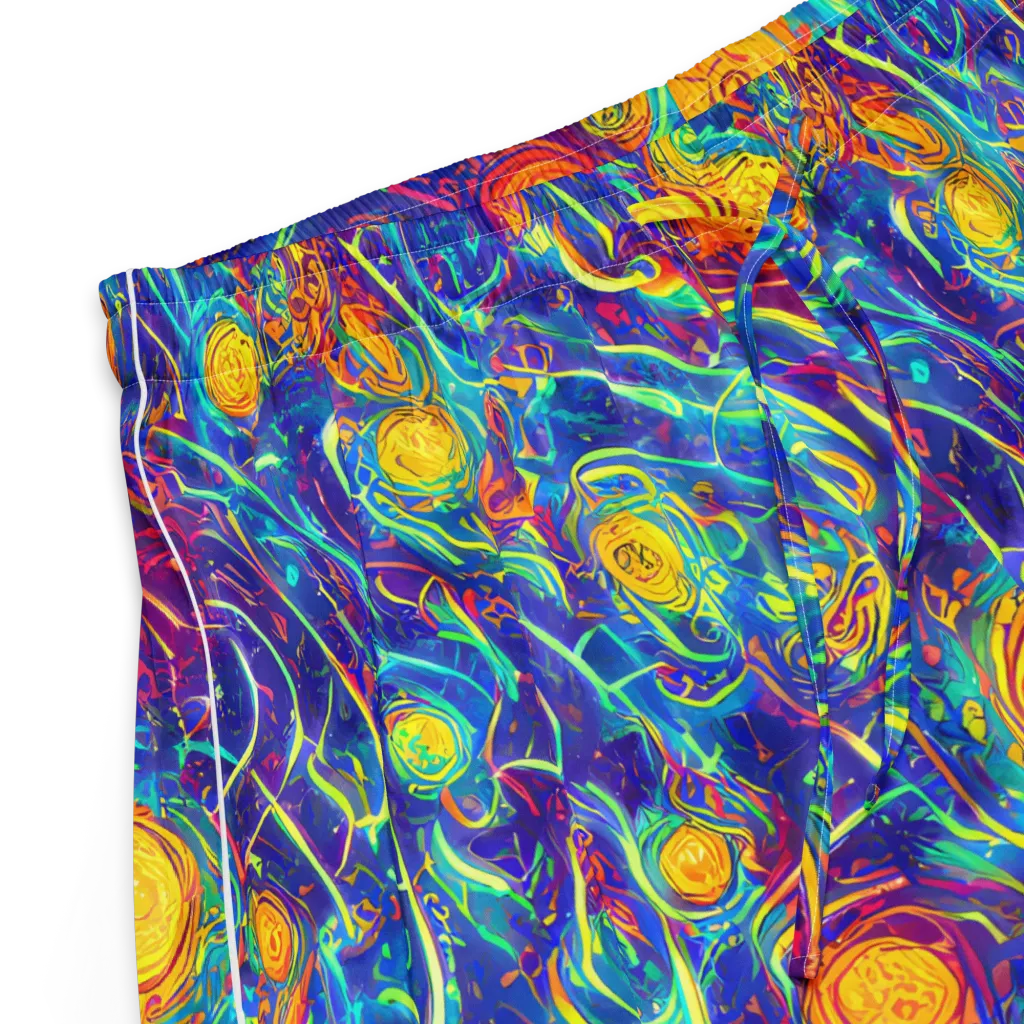 Cosmic Marigold on Women's Pajama Shorts — Product details