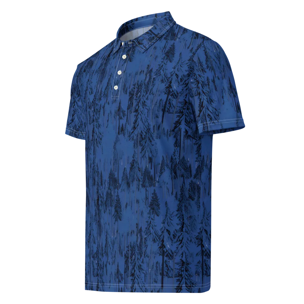 Bluewood Nocturne on Men's Slim Fit Polo Shirt — Left Front