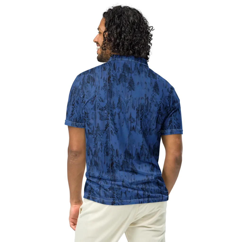 Bluewood Nocturne on Men's Slim Fit Polo Shirt — Back
