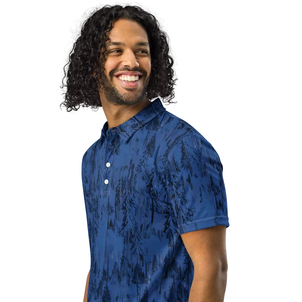Bluewood Nocturne on Men's Slim Fit Polo Shirt — Left Front