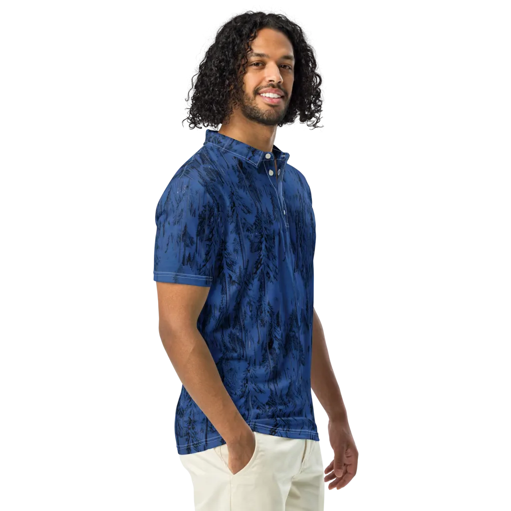 Bluewood Nocturne on Men's Slim Fit Polo Shirt — Right Front