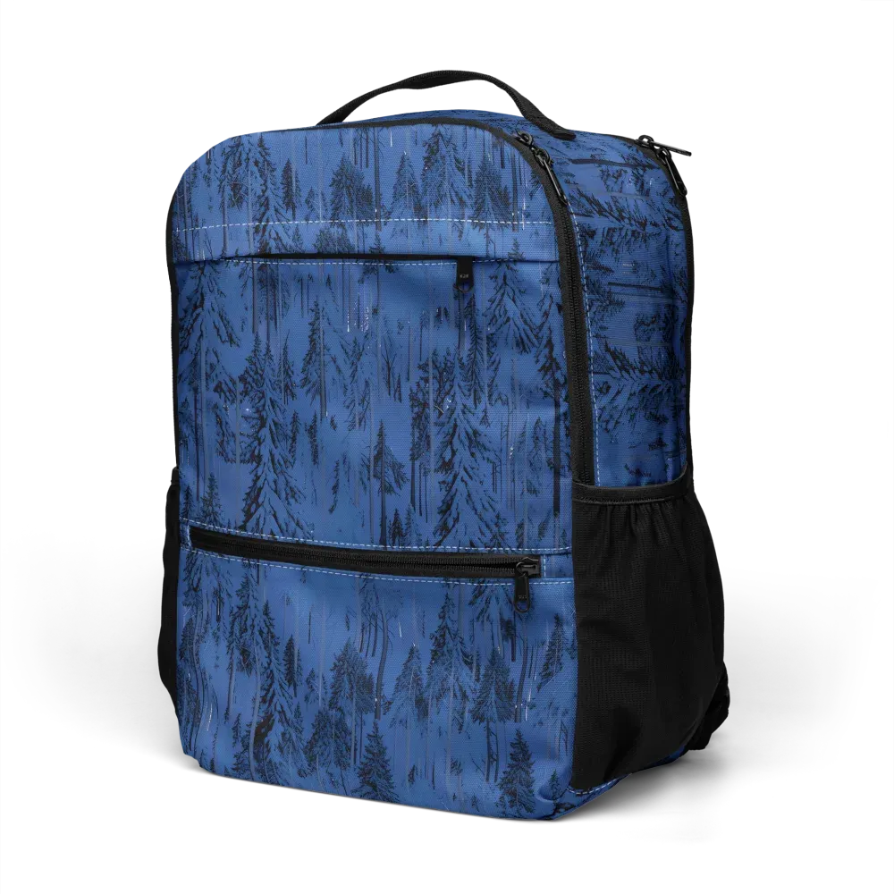 Bluewood Nocturne on Utility Backpack — Left Front