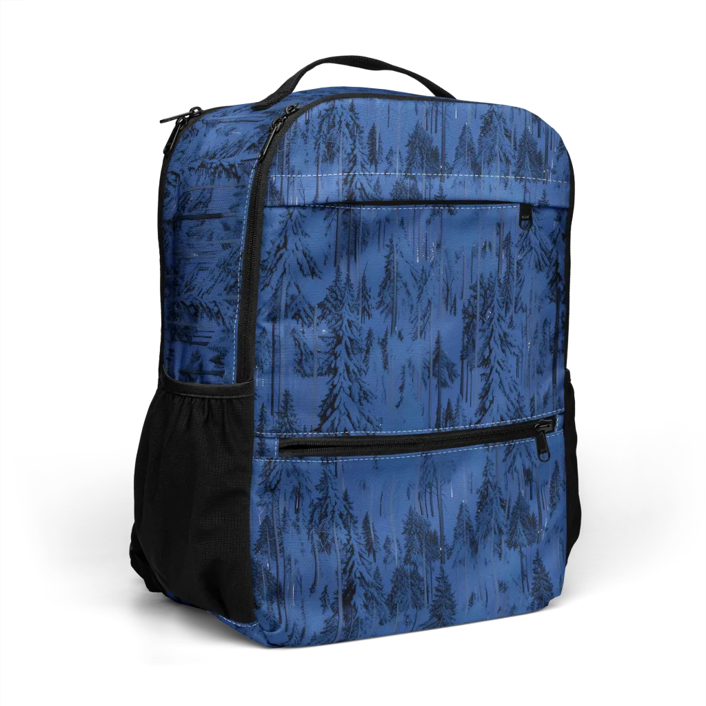Bluewood Nocturne on Utility Backpack — Right Front