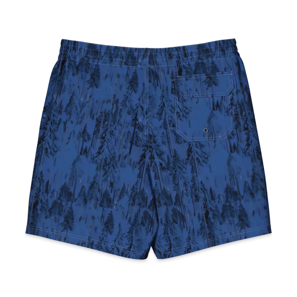 Bluewood Nocturne on Men's Board Shorts — Back