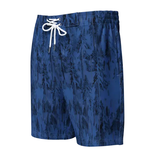 Bluewood Nocturne on a Men's Board Shorts