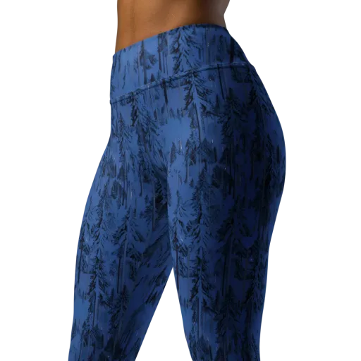 Bluewood Nocturne on a Yoga Leggings