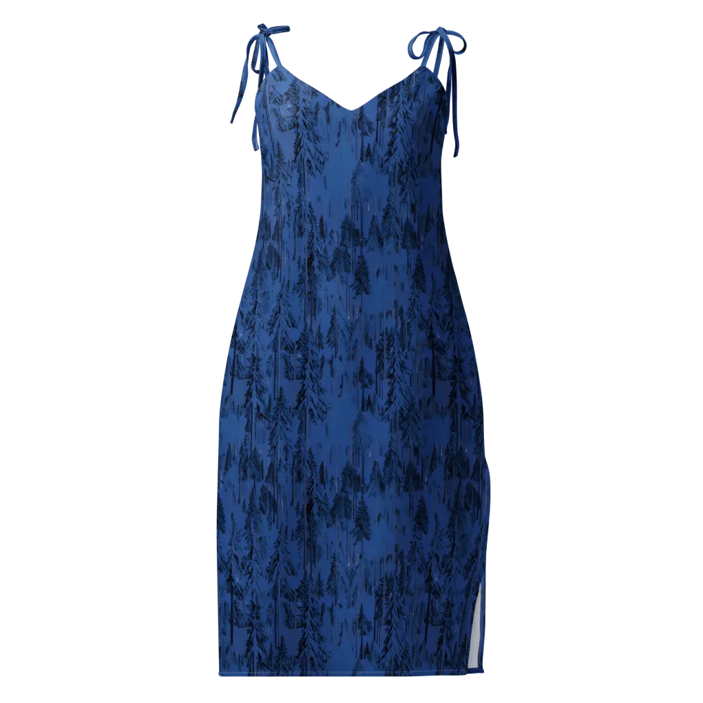 Bluewood Nocturne on Slip Dress — Front