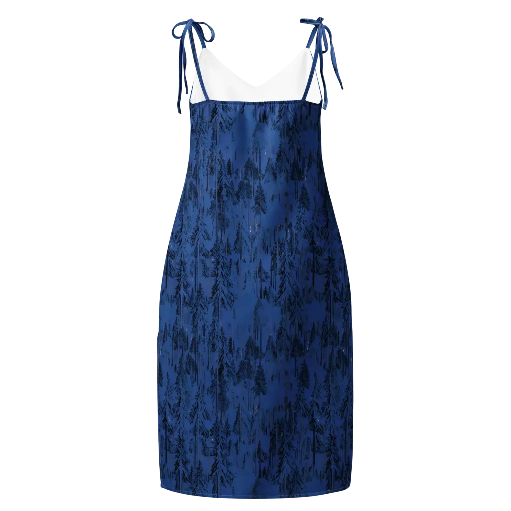 Bluewood Nocturne on Slip Dress — Back
