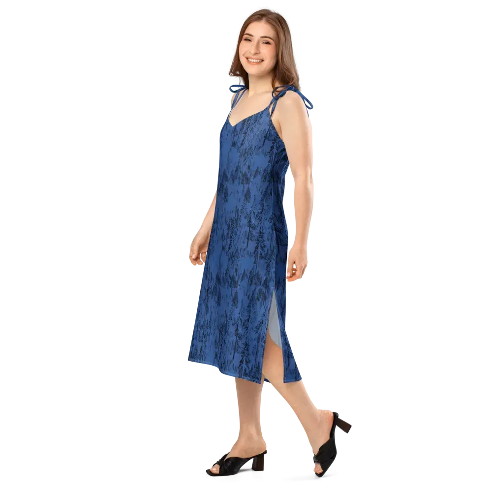 Bluewood Nocturne on Slip Dress — Left Front