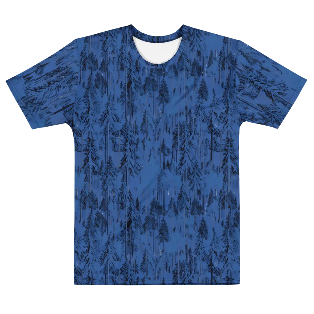 Bluewood Nocturne on Men's Cotton Crew Neck T-Shirt — Front