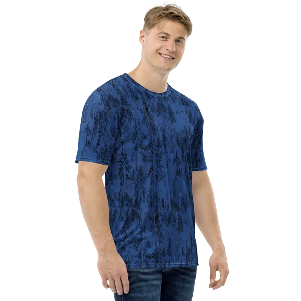Bluewood Nocturne on Men's Crew Neck T-Shirt — Right
