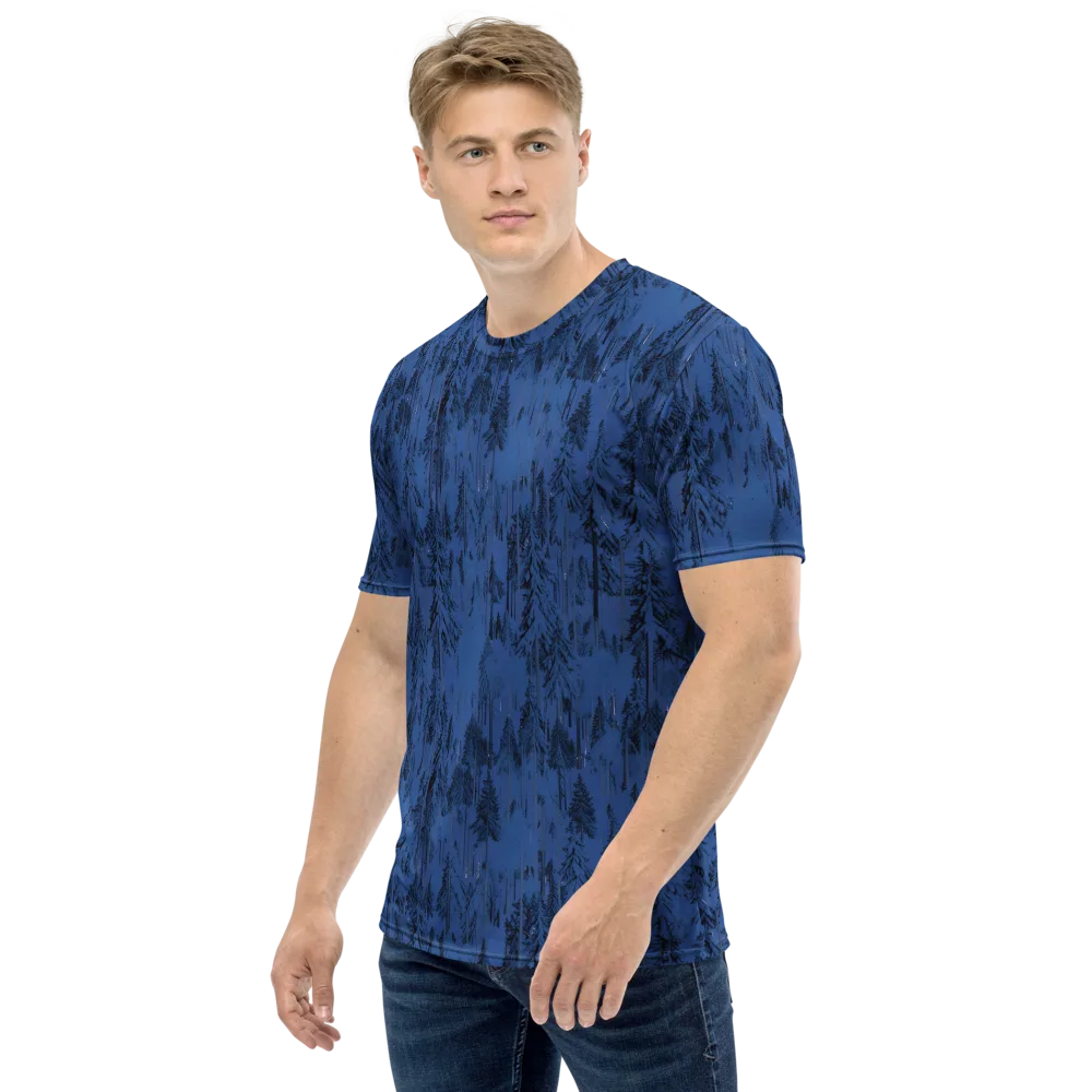 Bluewood Nocturne on Men's Crew Neck T-Shirt — Left