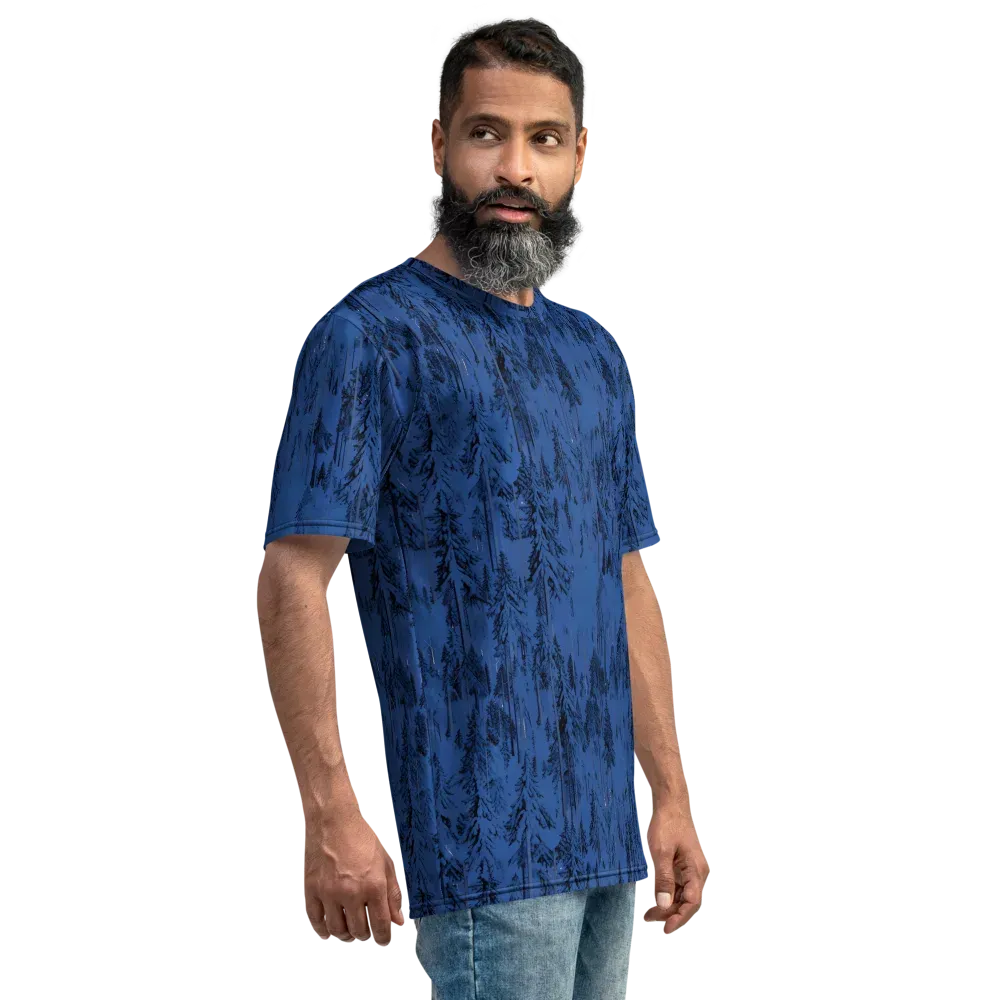 Bluewood Nocturne on Men's Crew Neck T-Shirt — Right
