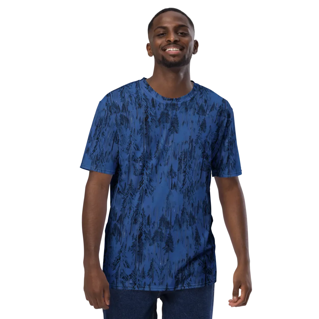 Bluewood Nocturne on Men's Crew Neck T-Shirt — Front