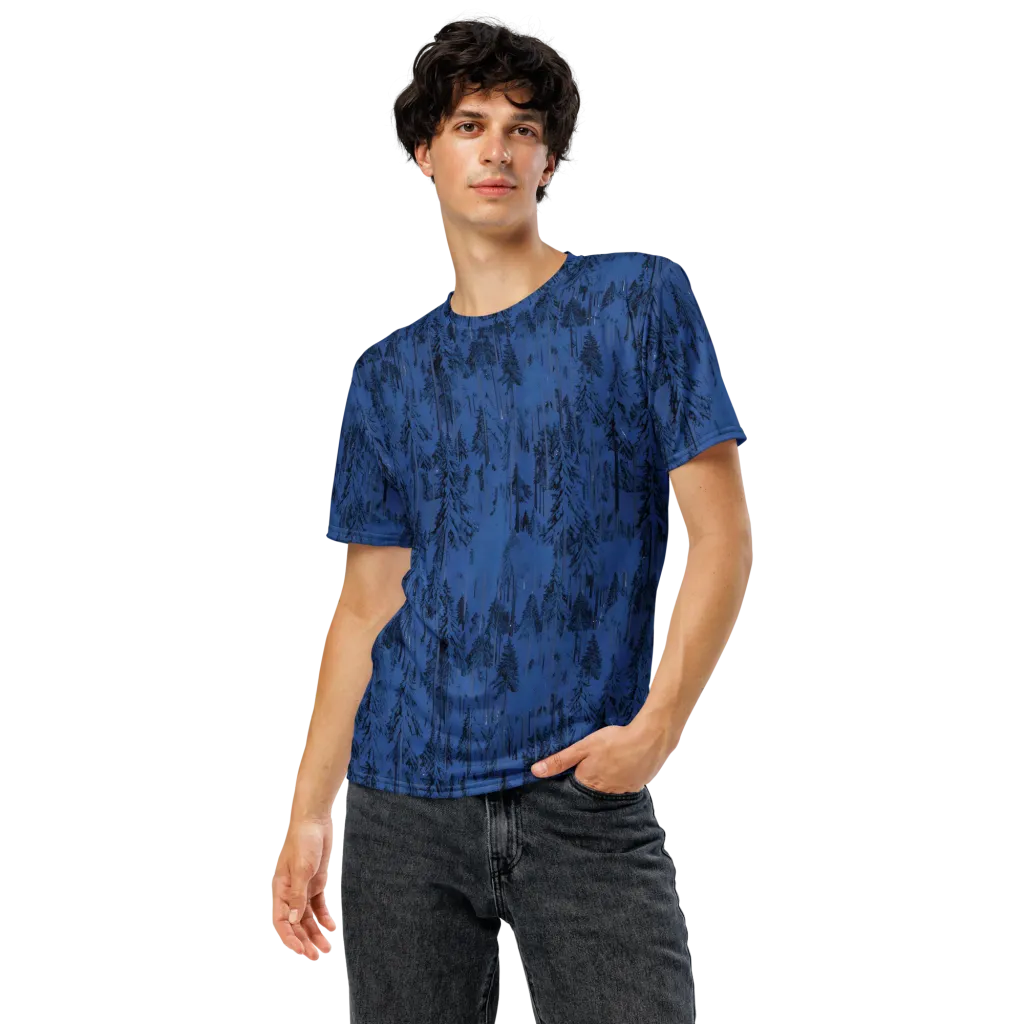 Bluewood Nocturne on Men's Crew Neck T-Shirt — Front