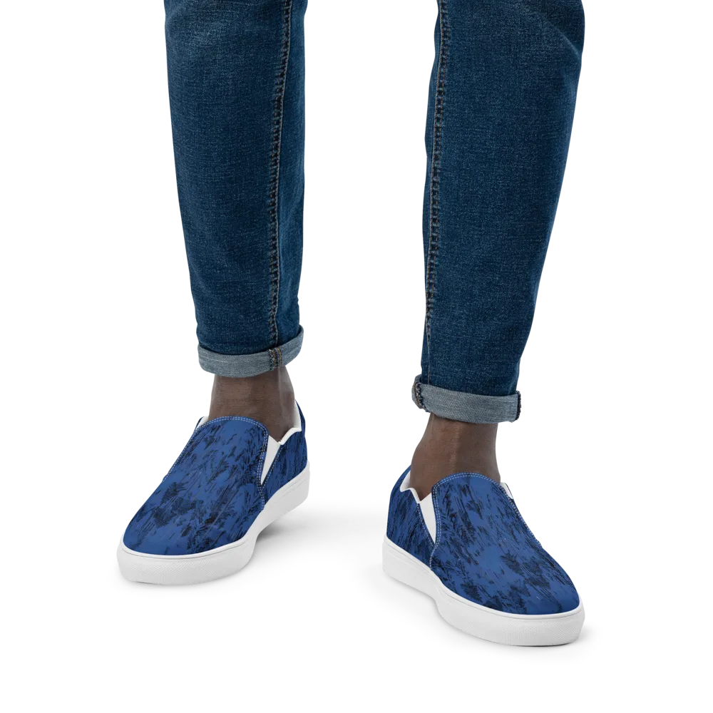 Bluewood Nocturne on Men's Slip-On Canvas Shoes — Front