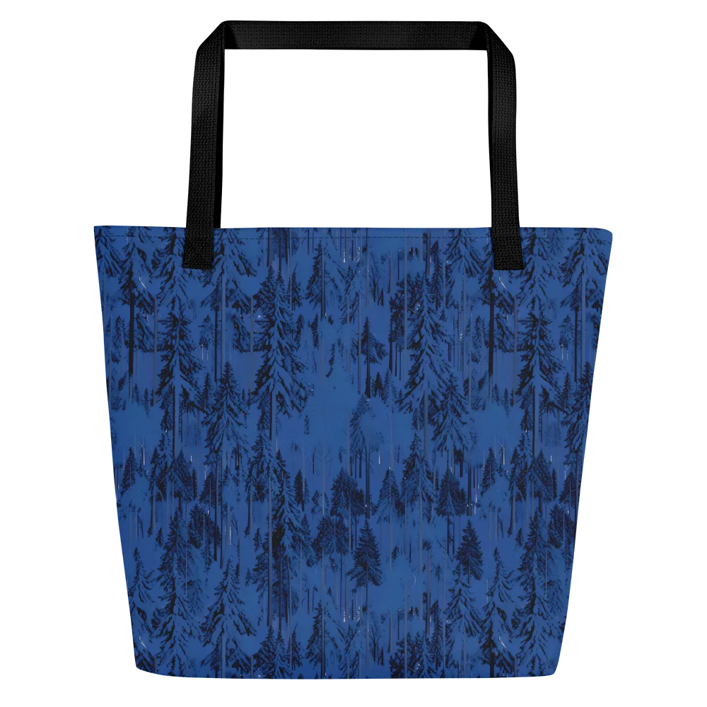 Bluewood Nocturne on Large Tote Bag W/ Pocket — Front