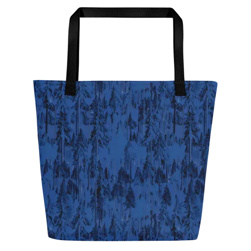 Bluewood Nocturne on a Large Tote Bag W/ Pocket