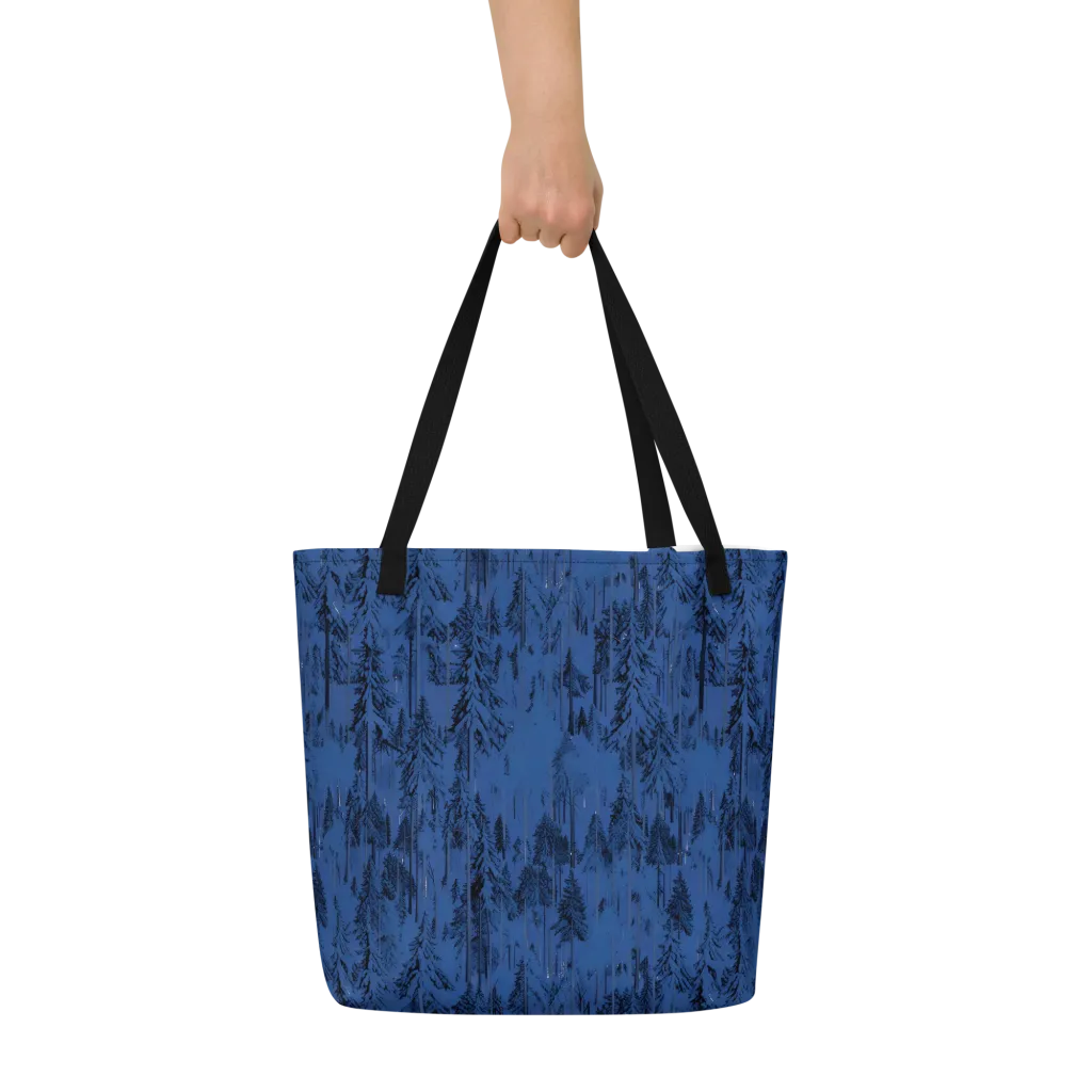Bluewood Nocturne on Large Tote Bag W/ Pocket — Front