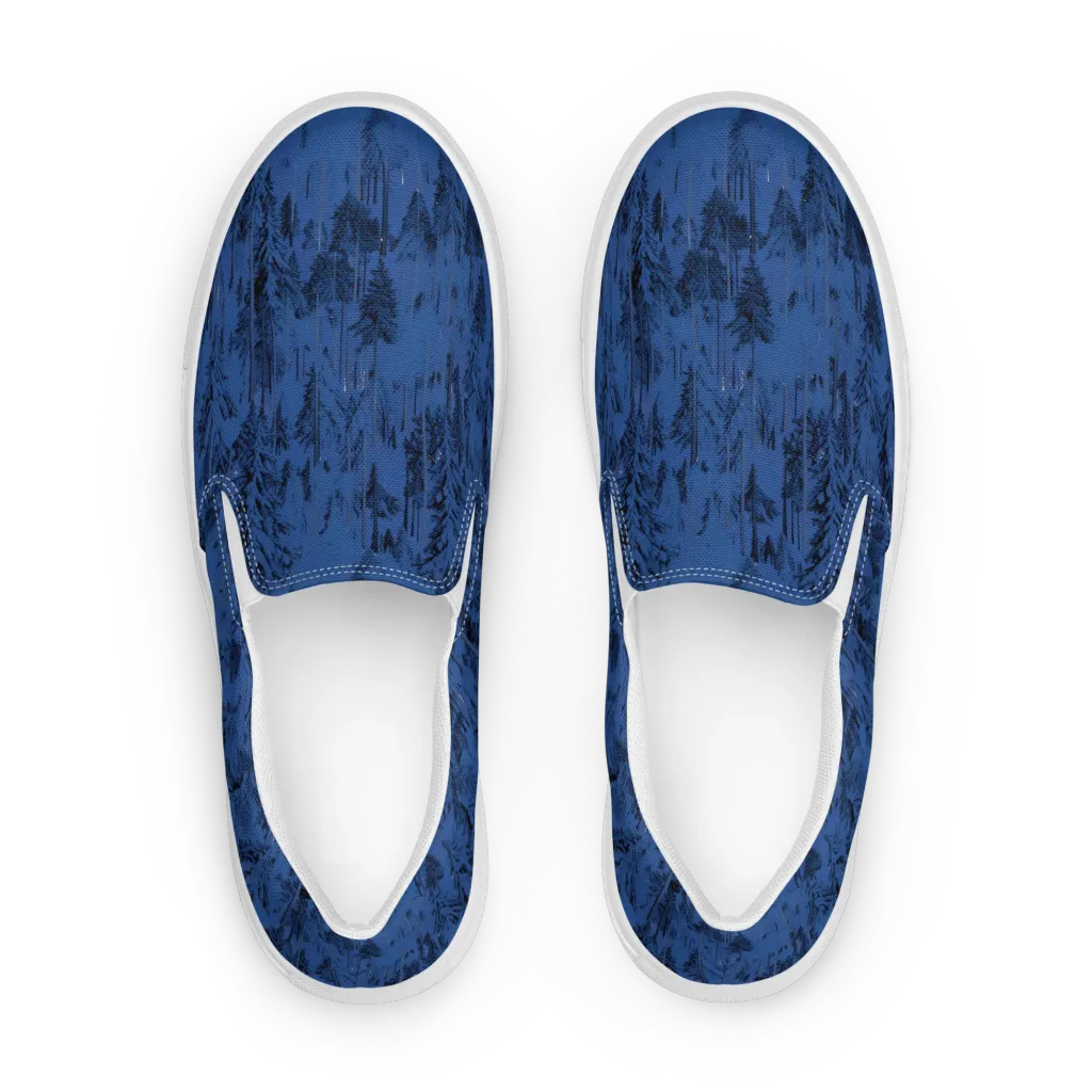 Bluewood Nocturne on Women's Slip-On Canvas Shoes — Front