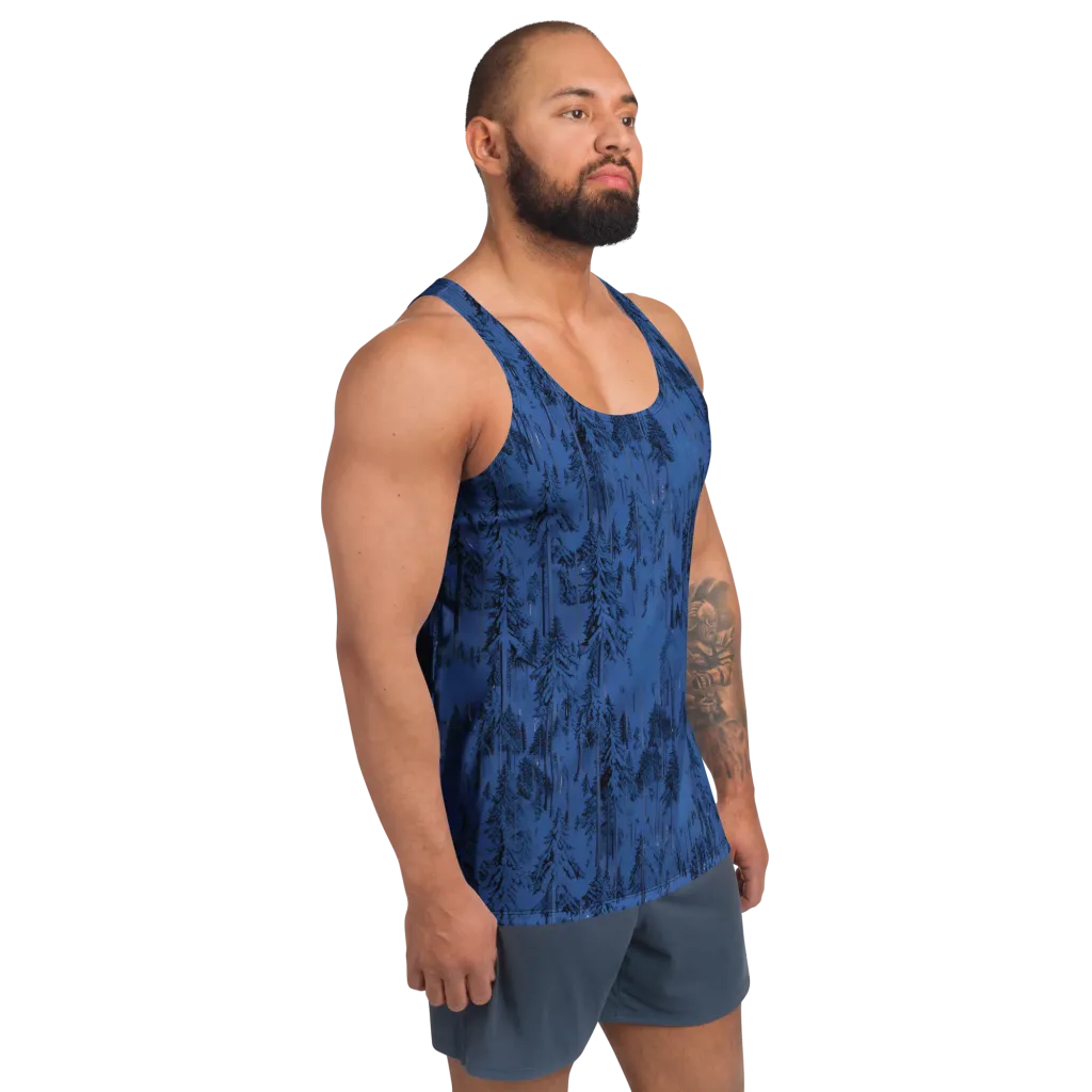 Bluewood Nocturne on Men's Tank Top — Right Front