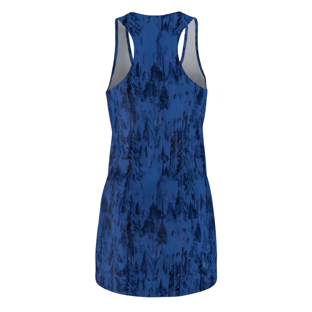Bluewood Nocturne on Racerback Dress — Back