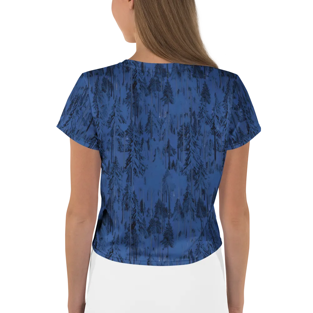 Bluewood Nocturne on Crop Tee — Back