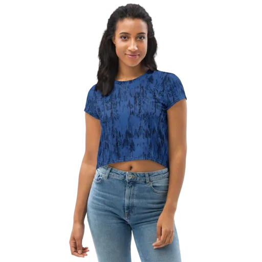 Bluewood Nocturne on a Crop Tee
