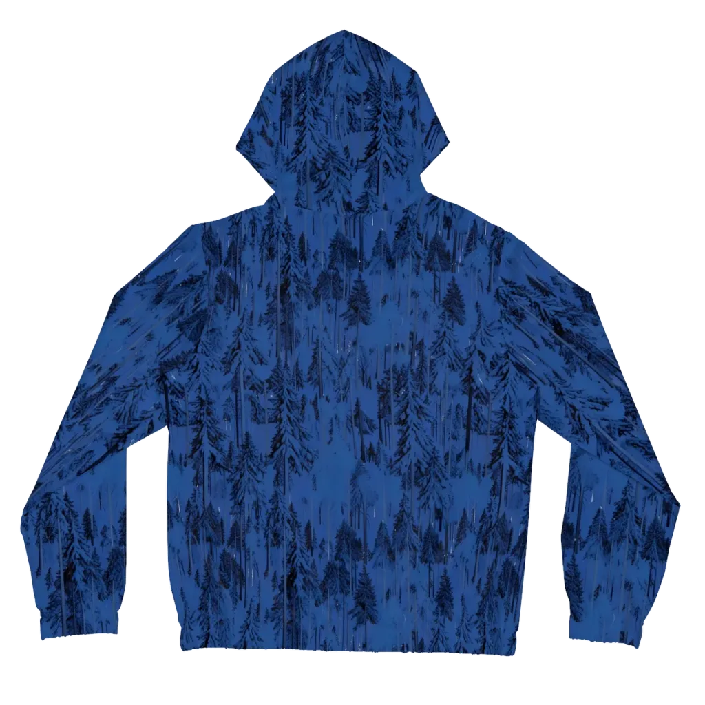 Bluewood Nocturne on Women's Full-Zip Hoodie — Back