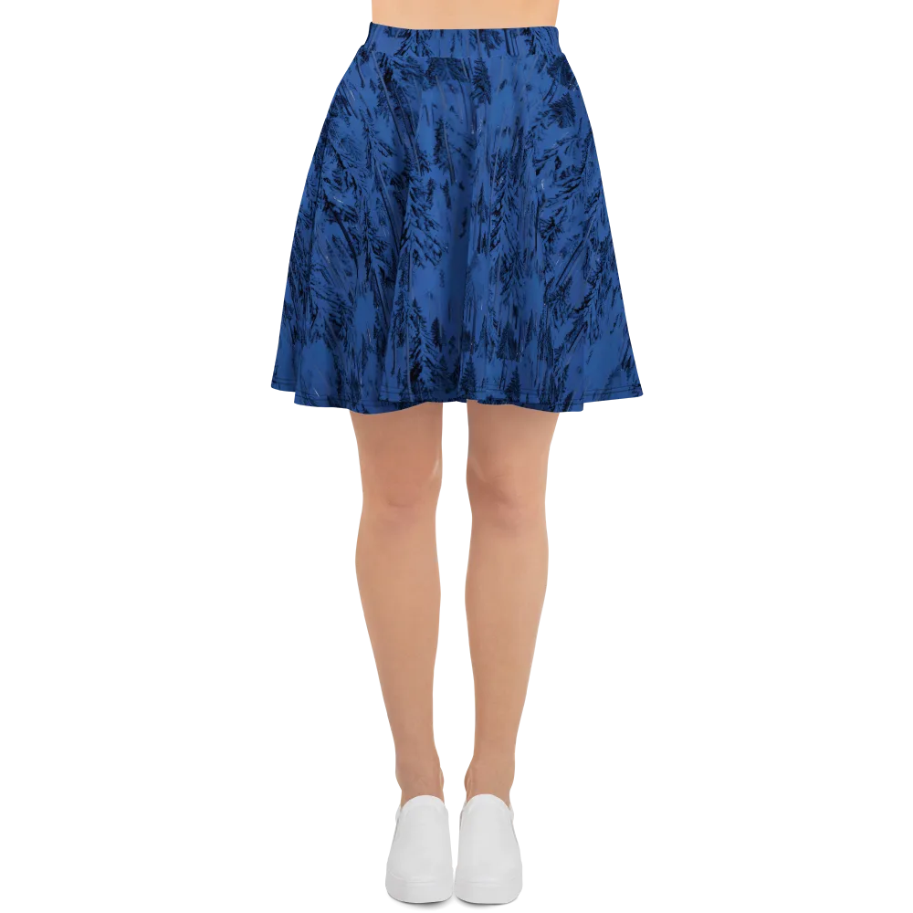 Bluewood Nocturne on Skater Skirt — Front