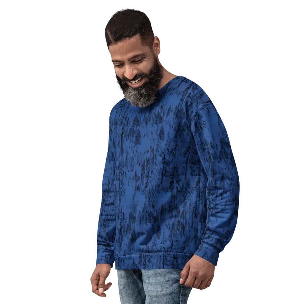 Bluewood Nocturne on Sweatshirt — Left Front