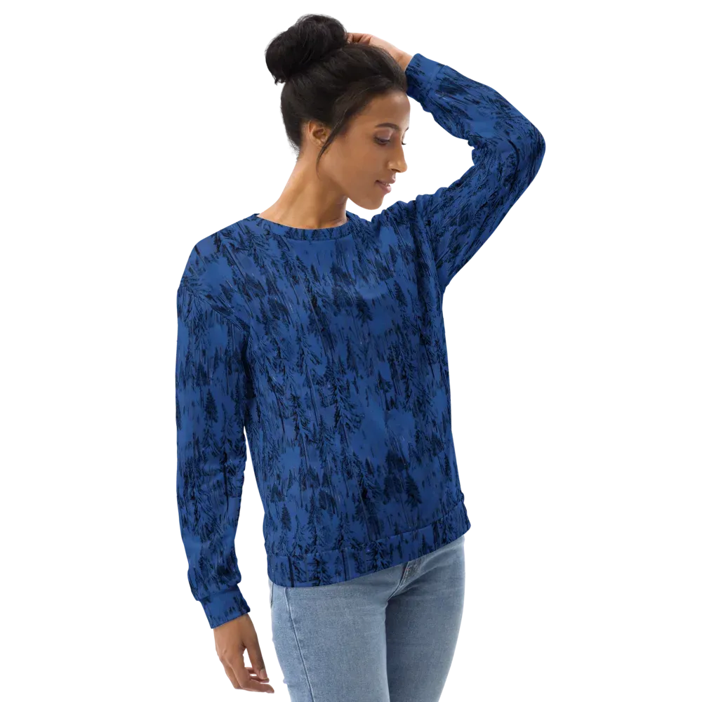 Bluewood Nocturne on Sweatshirt — Right Front