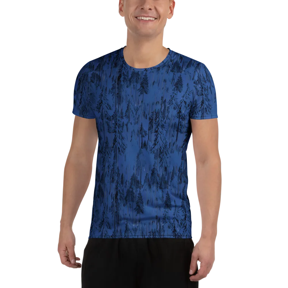 Bluewood Nocturne on Men's Athletic T-Shirt — Front
