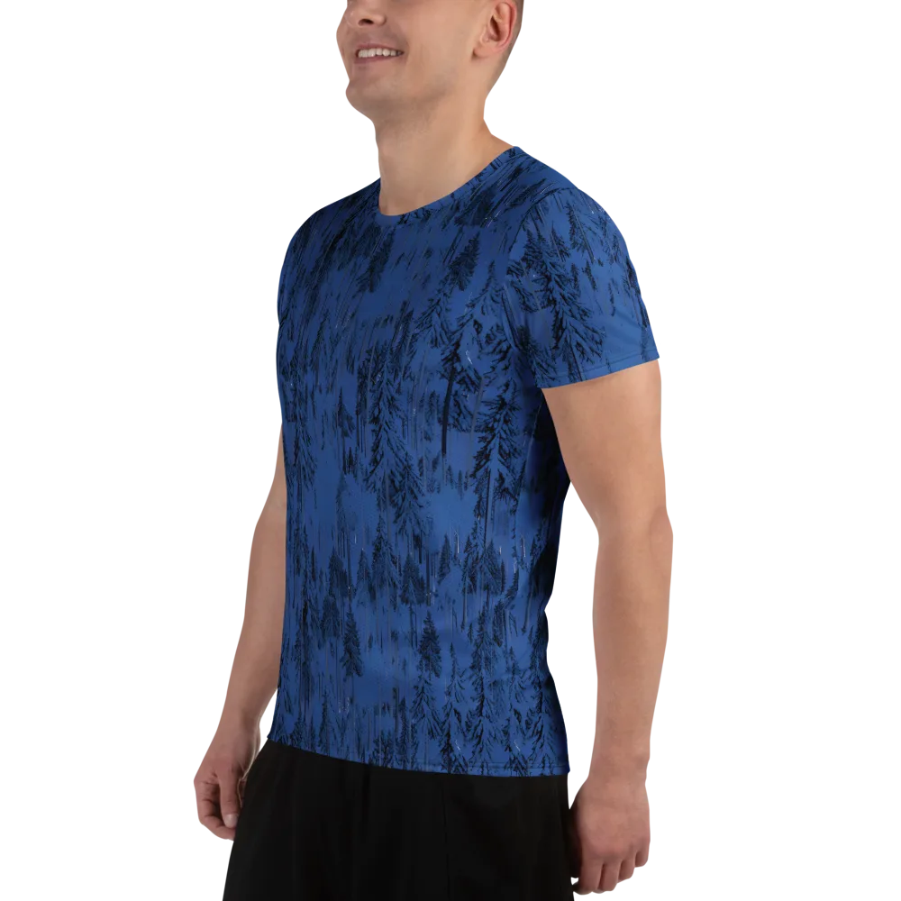 Bluewood Nocturne on Men's Athletic T-Shirt — Left