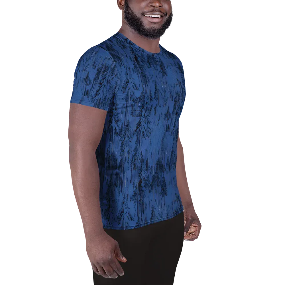 Bluewood Nocturne on Men's Athletic T-Shirt — Right
