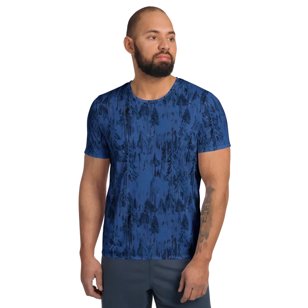 Bluewood Nocturne on Men's Athletic T-Shirt — Front