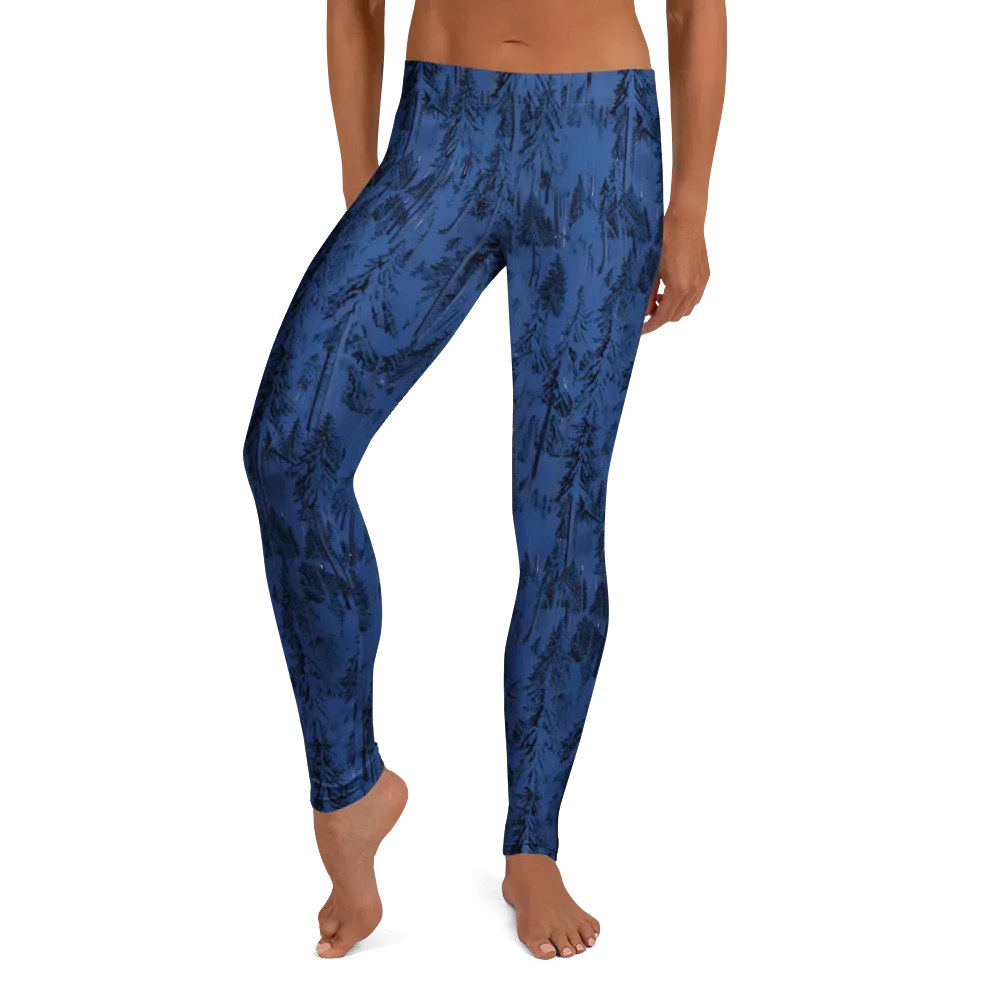 Bluewood Nocturne on Leggings — Front